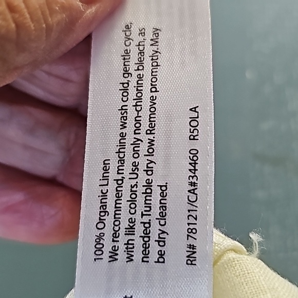 Eileen fisher light yellow oversized shirt. 100% organic linen. Size small P.‎ - Picture 11 of 11